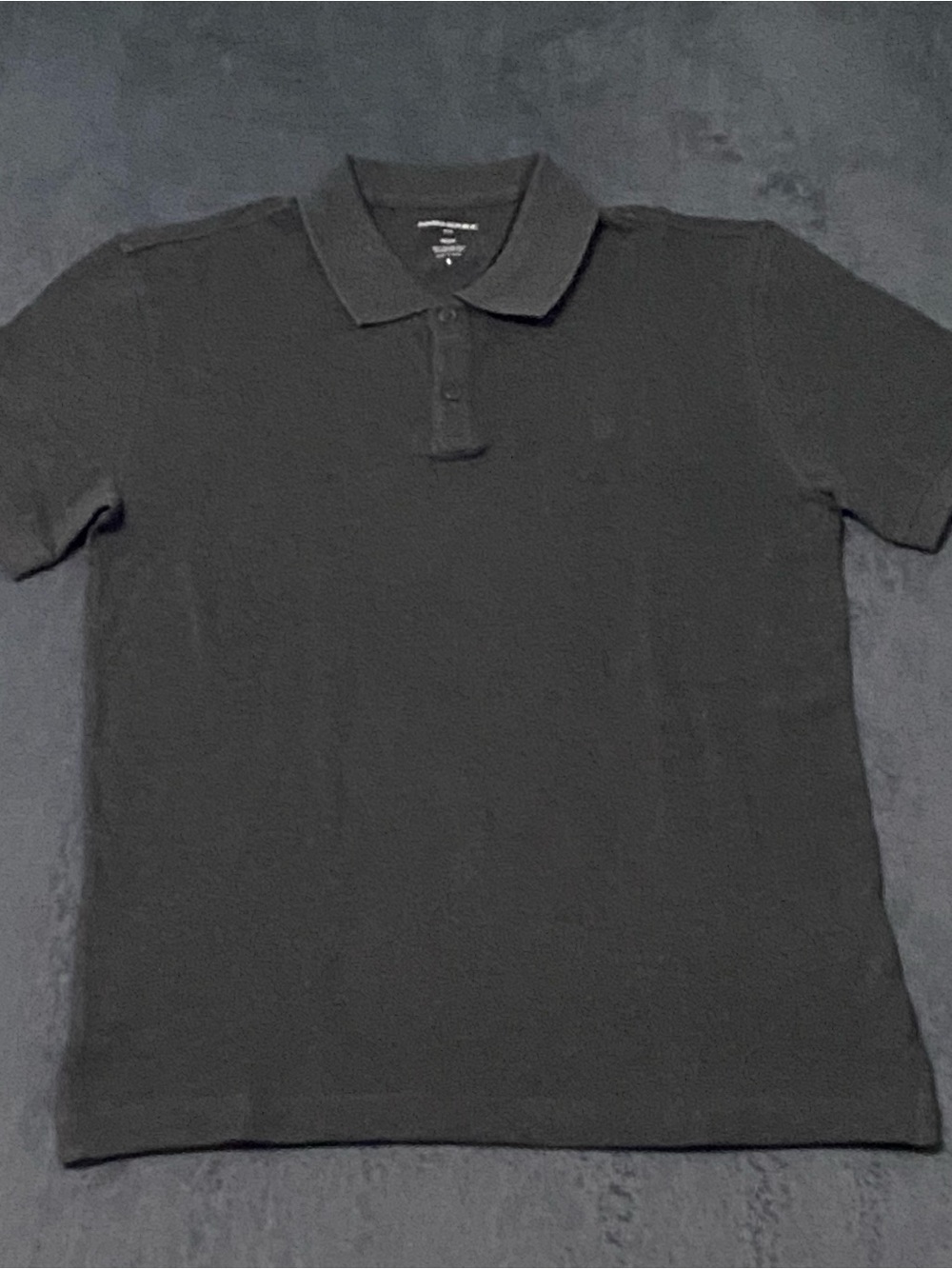 Banana Republic Polo Shirt Mens S Gray Pique Cotton Standard Fit Preppy 2 Button